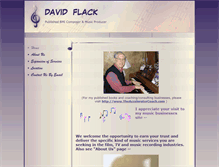 Tablet Screenshot of davidflackmusic.com